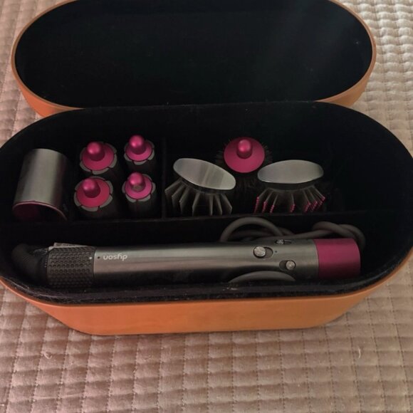 Dyson Other - 1st Gen Dyson Airwrap Multi Styler Set with Attachments and case Nickel/Fuchsia